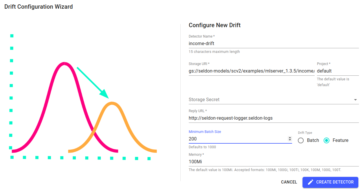 create drift detector