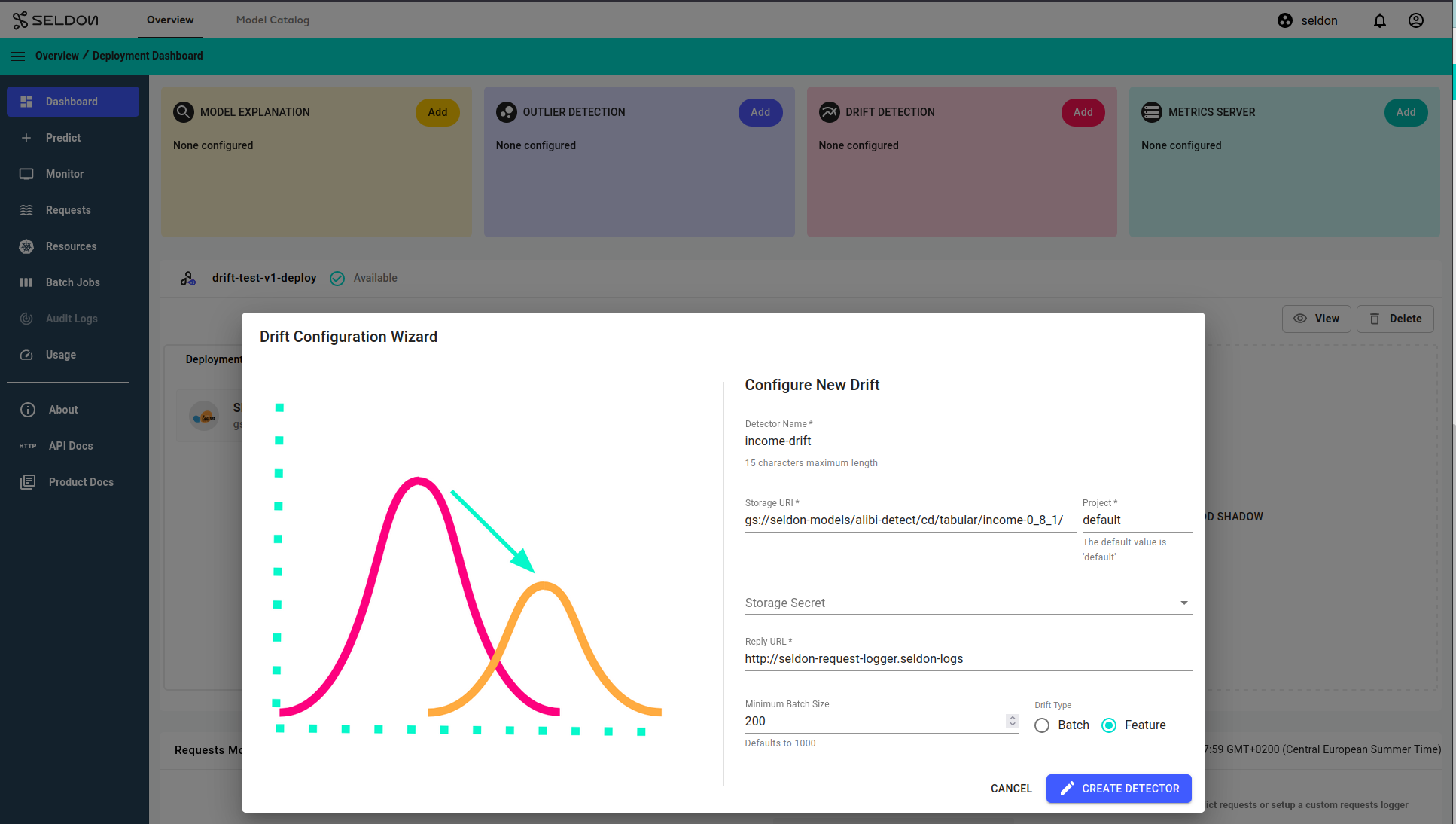 create drift detector