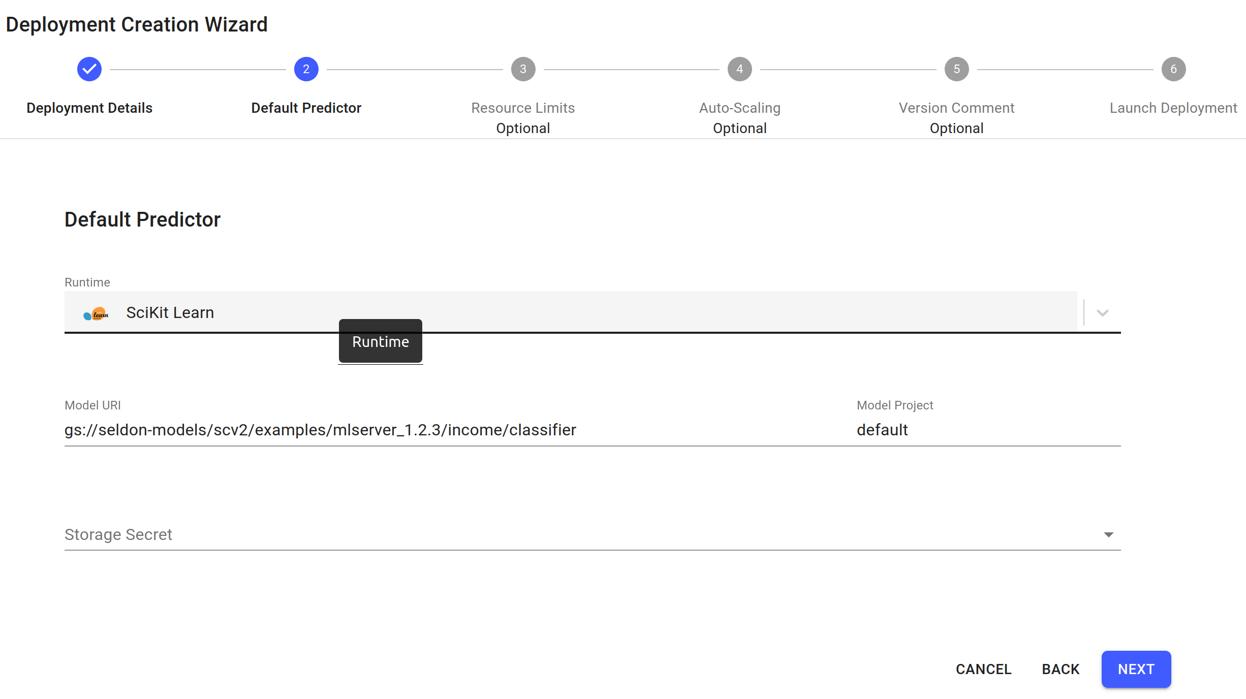 income drift demo predictor details