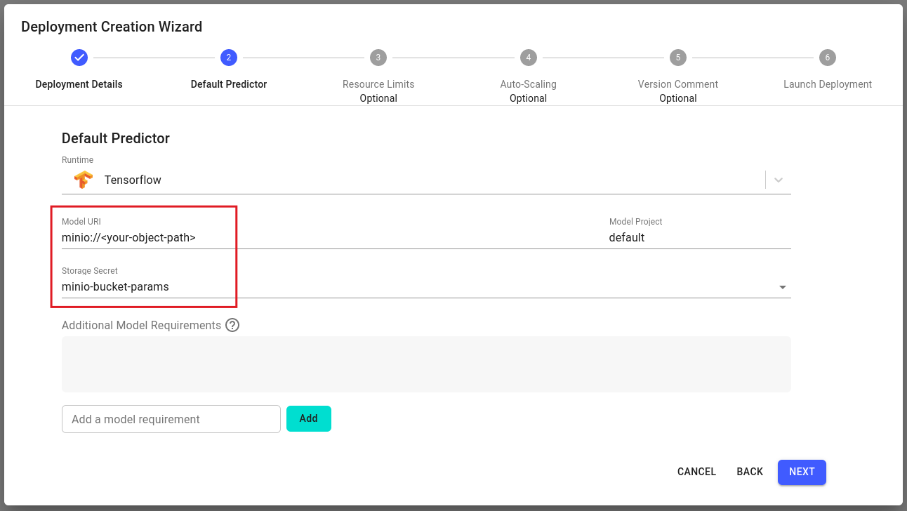 using Core v2 secrets in the deployment wizard